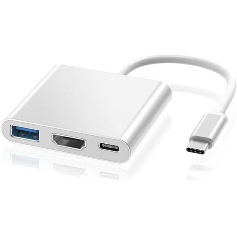 Type-C 3-in-1 Hub Adapter | HDMI, USB 3.0 & PD Charging