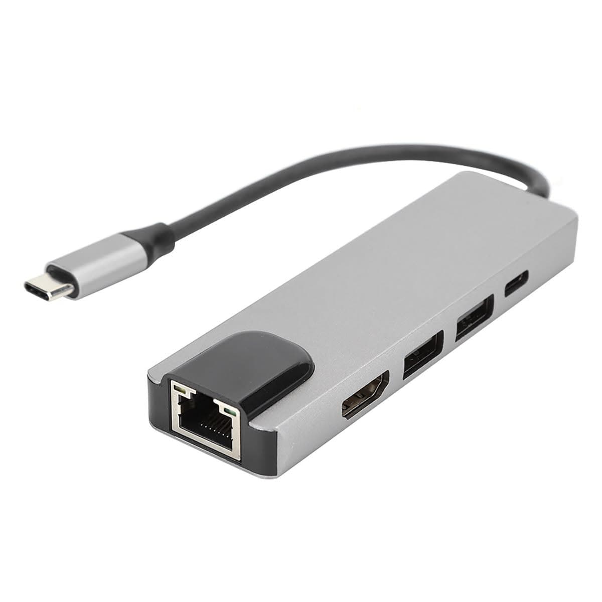 Type-C 5-in-1 Hub Adapter | HDMI, USB 3.0, USB-C PD, SD & microSD