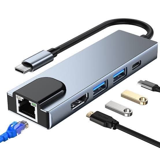Type-C 5-in-1 Hub Adapter | HDMI, USB 3.0, USB-C PD, SD & microSD