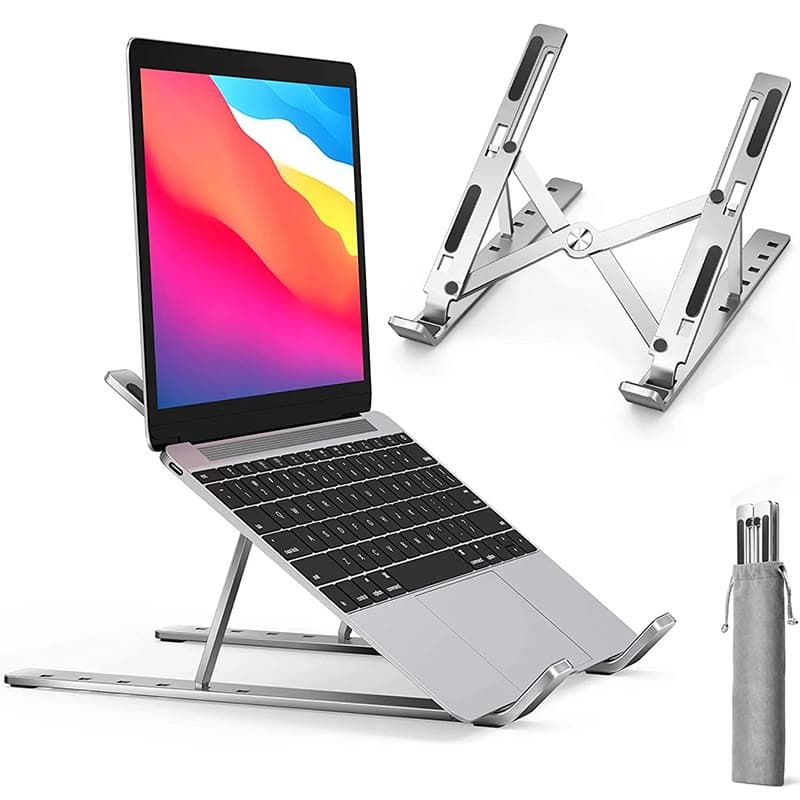 Adjustable Aluminum Laptop Stand Creative Folding Laptop Stand With Storage Bracket.